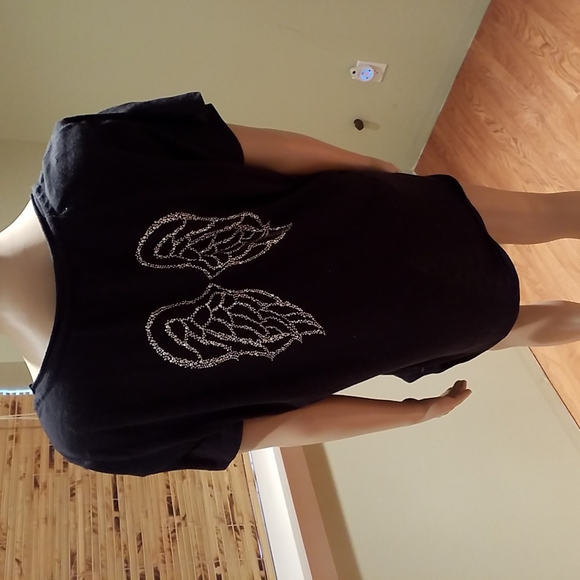 Victoria's secret 2013 Fashion Show T-Shirt With Rhinestone Wings Size L - Picture 5 of 8